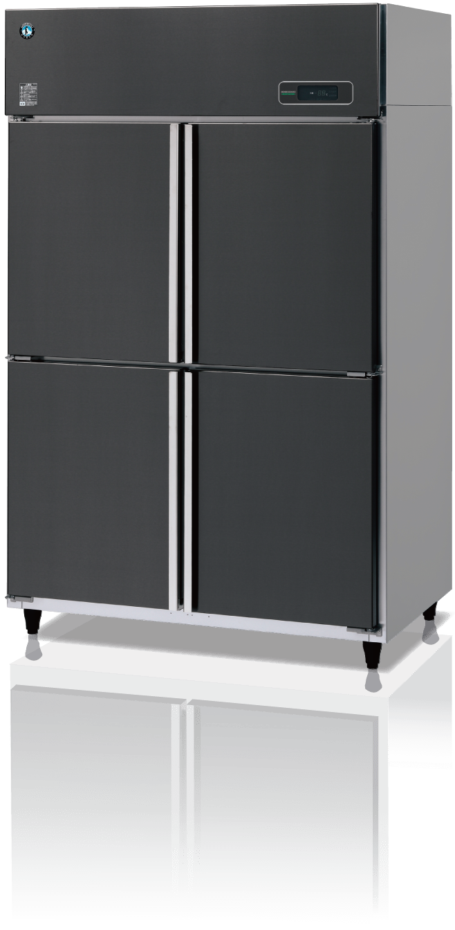 冷凍冷蔵庫 バイブレーション加工 HRF-120AT-1-VB 幅1200×奥行650×高さ1910(〜1940)(mm)単相100V 送料無料 - 1