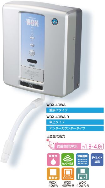 ホシザキ 電解水生成装置 WOX-40WA (30060)サイズ