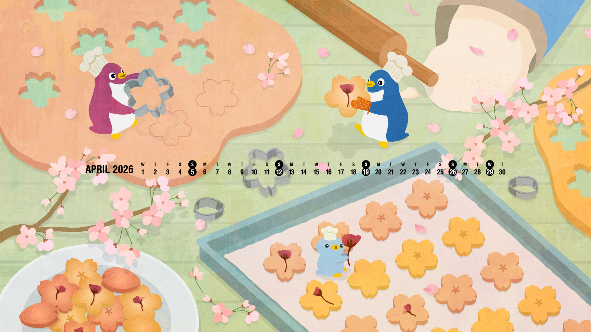 ペンギン壁紙を掲載しました!